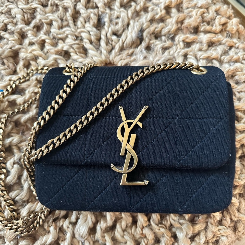 YSL Black Quilted Chain Bag